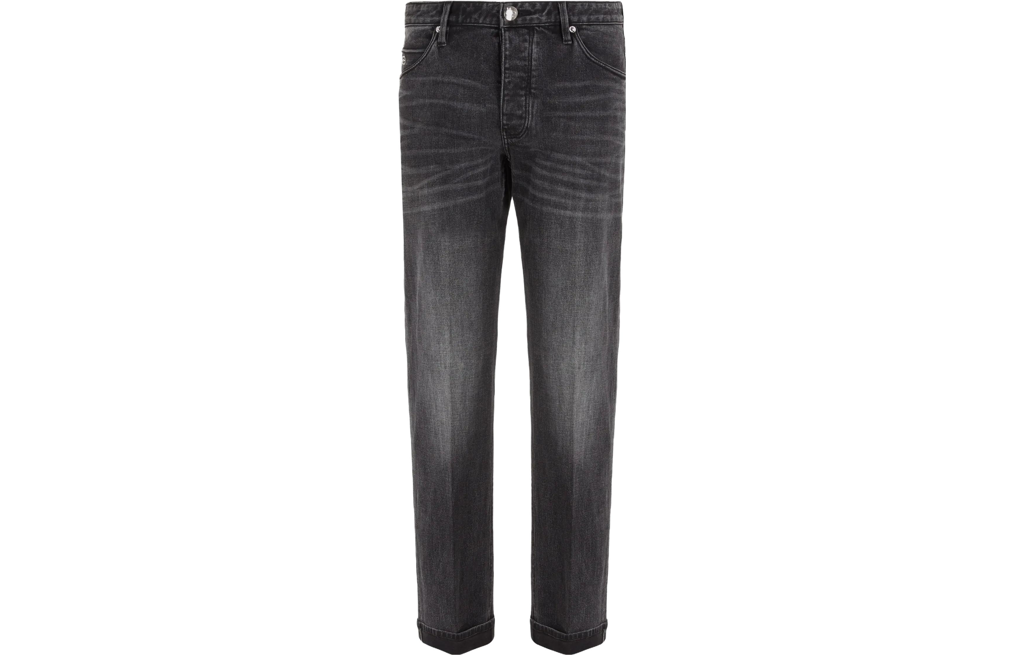 Emporio Armani  Black Low-Rise Tapered Straight-Leg Jeans FW25. 6R1J69-1DQVZ-0006 圖 2
