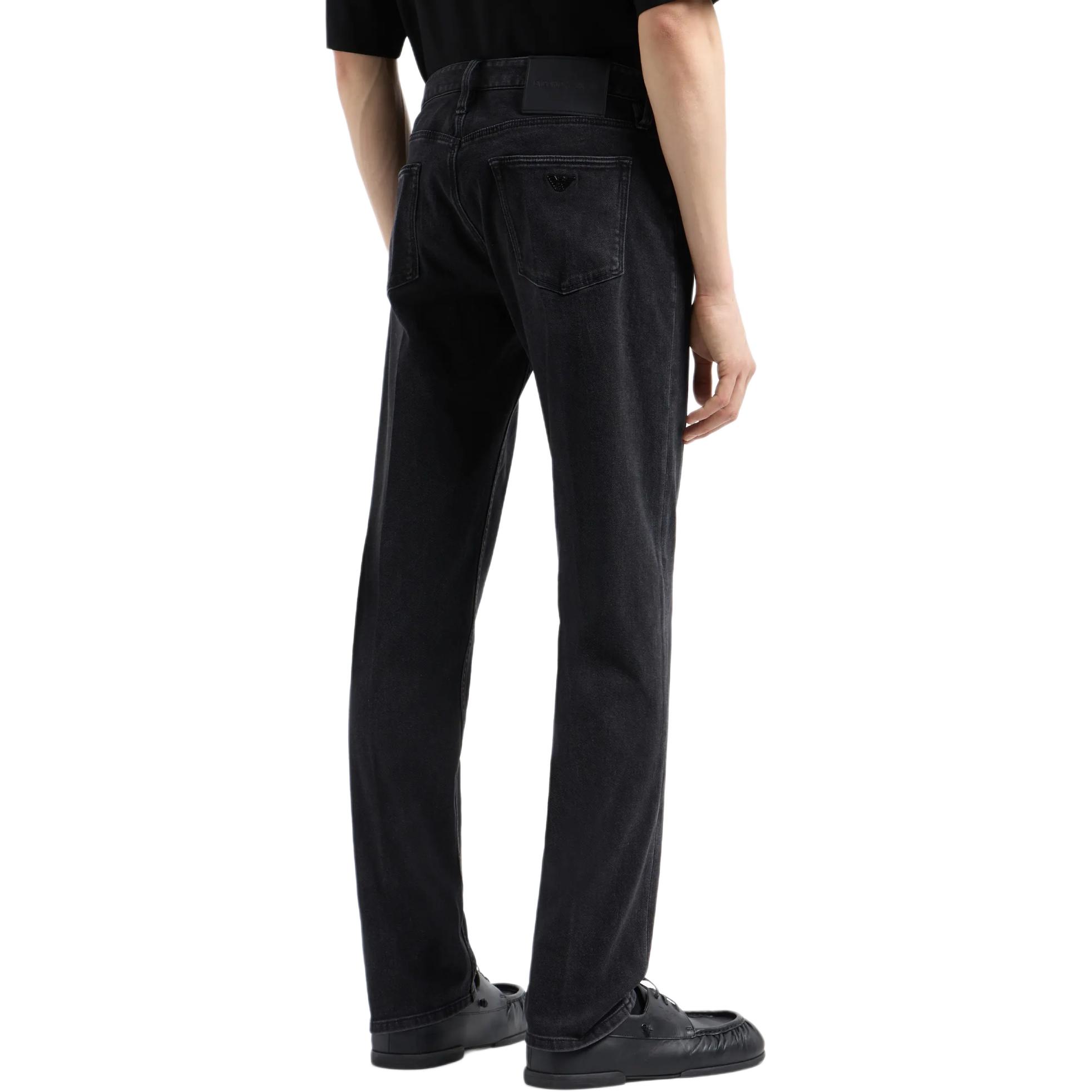 Purchase Emporio Armani 黑色低腰修身直筒牛仔褲 6D1J75-1DTPZ-0005