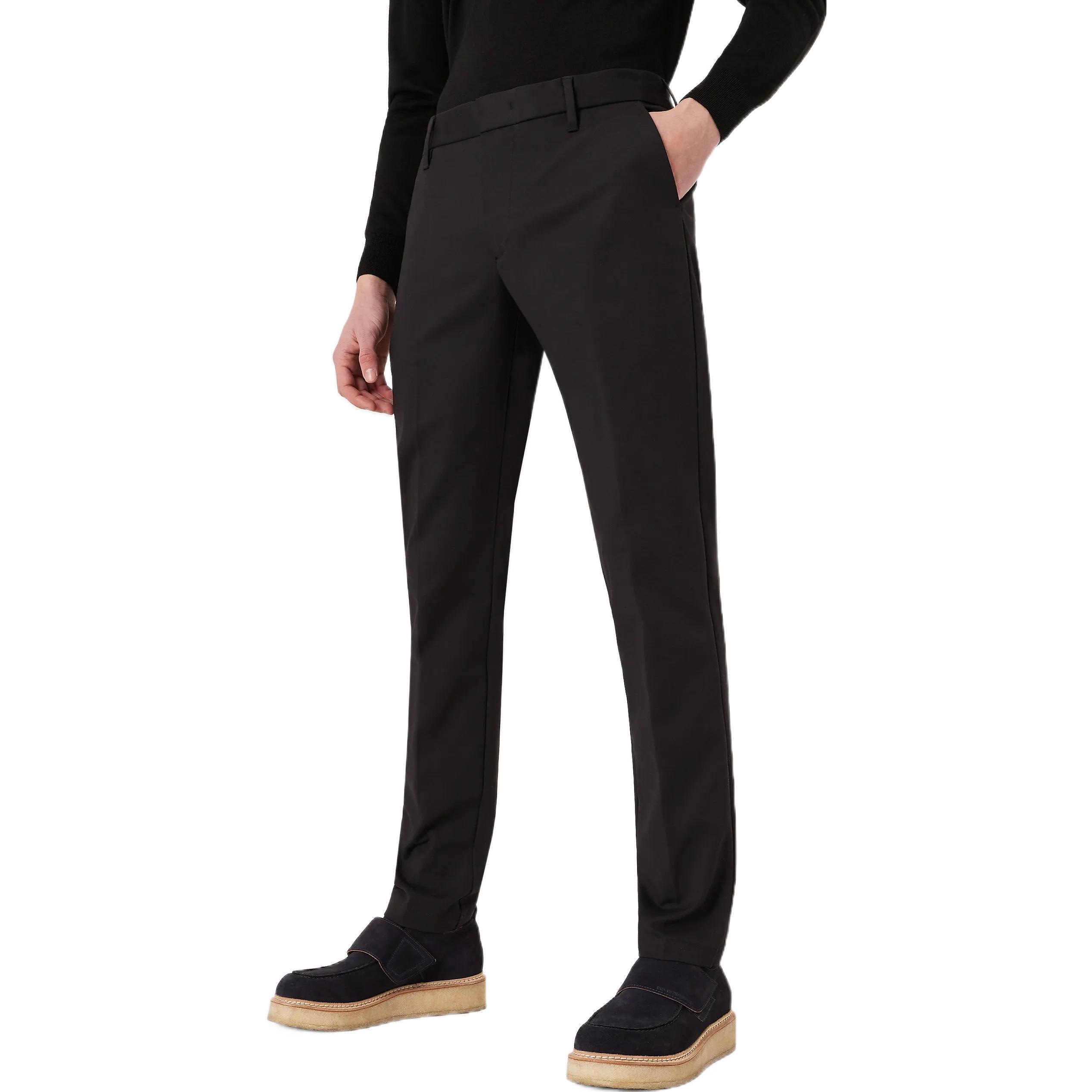 Purchase Emporio Armani 黑色中腰直筒休闲裤 8N1P15-1NGCZ-0999