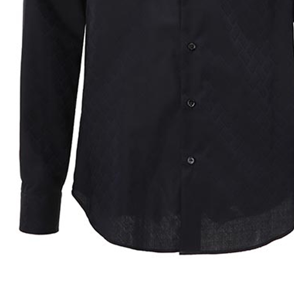 Sizing エンポリオアルマーニ ブラック柄プリント 長袖カジュアルシャツ. A1SM0L-A12F7-042