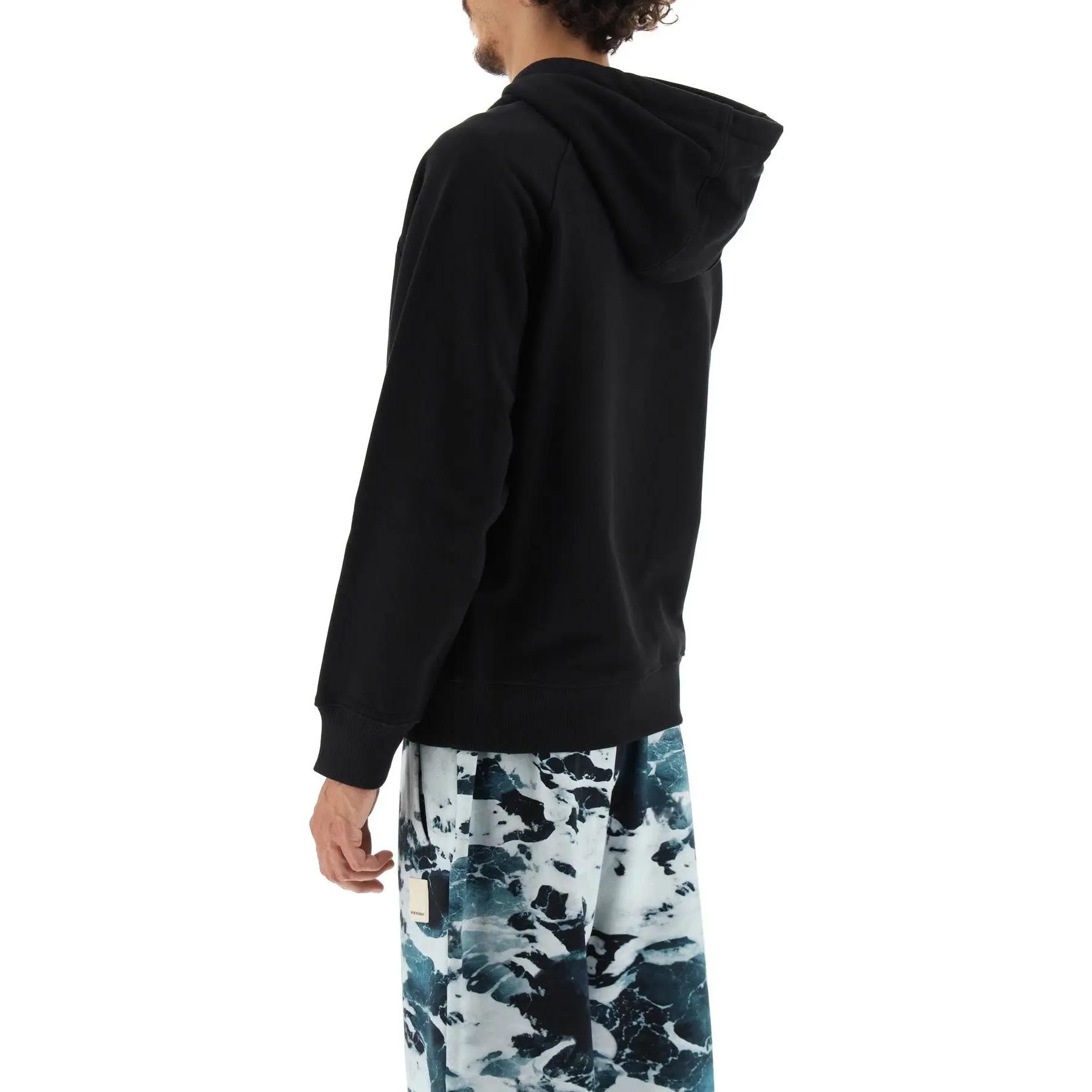 Emporio Armani  Black Printed Drawstring Hoodie Long Sleeve Sweatshirt 6L1M8B-1JSFZ-0999 圖 4