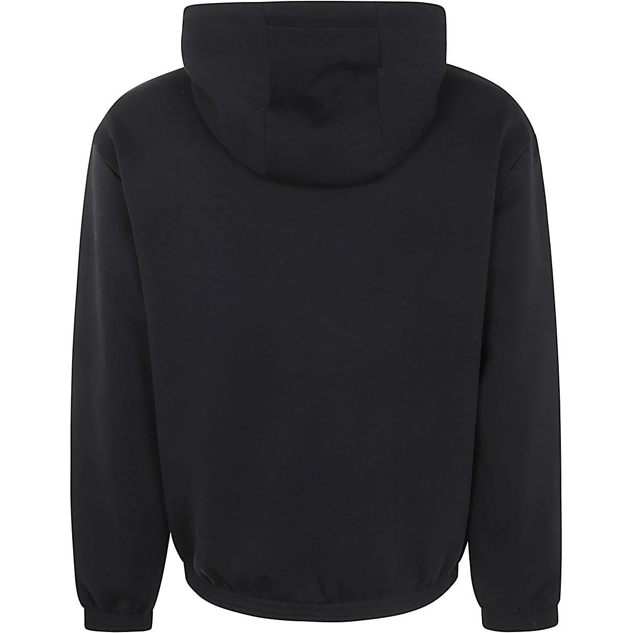 Lookbook エンポリオアルマーニ ブラック リバーシブル ジップアップ フーディ ジャケット 6D1MD3-1JHSZ-0999