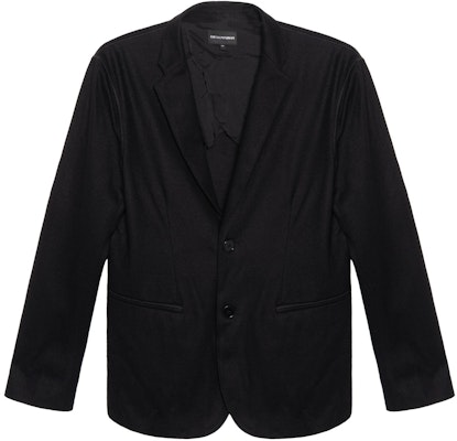 EMPORIO ARMANI 黑色單排扣休閒長袖西裝外套 FW22. 6L1G7P-1JT3Z-0999 Buy EMPORIO ARMANI 黑色單排扣休閒長袖西裝外套 FW22. 6L1G7P-1JT3Z-0999