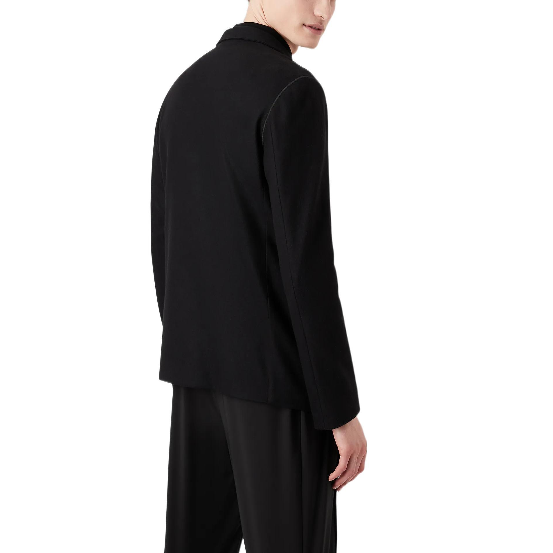 Purchase EMPORIO ARMANI 黑色單排扣休閒長袖西裝外套 FW22. 6L1G7P-1JT3Z-0999