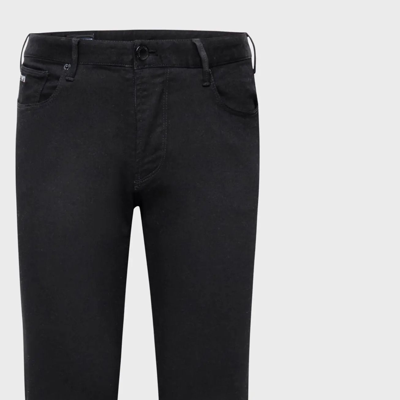 Details for Emporio Armani Jeans Cetakan Huruf Hitam Slim-Fit Pinggang Rendah. 6R1J06-1DHDZ-0005