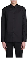 EMPORIO ARMANI Black Slim Fit Long Sleeve Collared Shirt. 01C35T-10130-C999 EMPORIO ARMANI Black Slim Fit Long Sleeve Collared Shirt. 01C35T-10130-C999