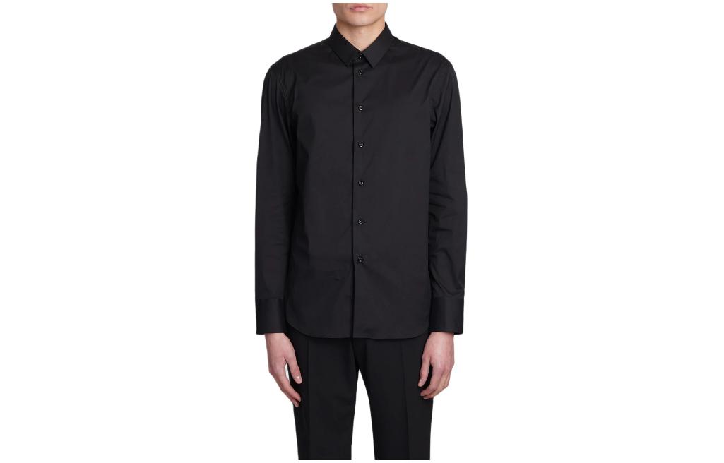 EMPORIO ARMANI  Black Slim Fit Long Sleeve Collared Shirt. 01C35T-10130-C999 圖 2