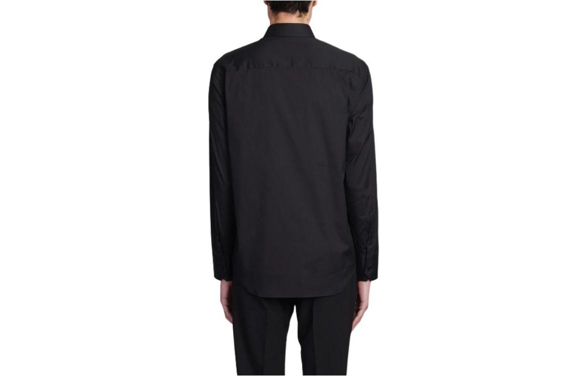 EMPORIO ARMANI  Black Slim Fit Long Sleeve Collared Shirt. 01C35T-10130-C999 圖 3