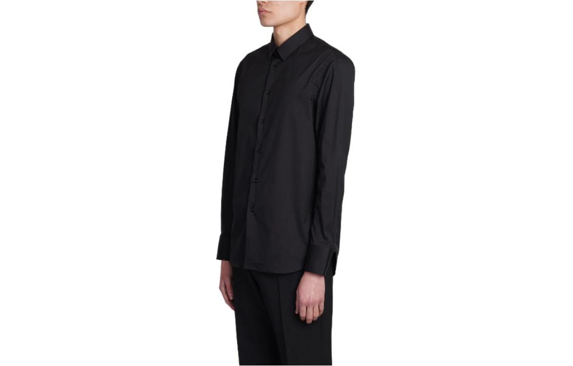 EMPORIO ARMANI  Black Slim Fit Long Sleeve Collared Shirt. 01C35T-10130-C999 圖 4