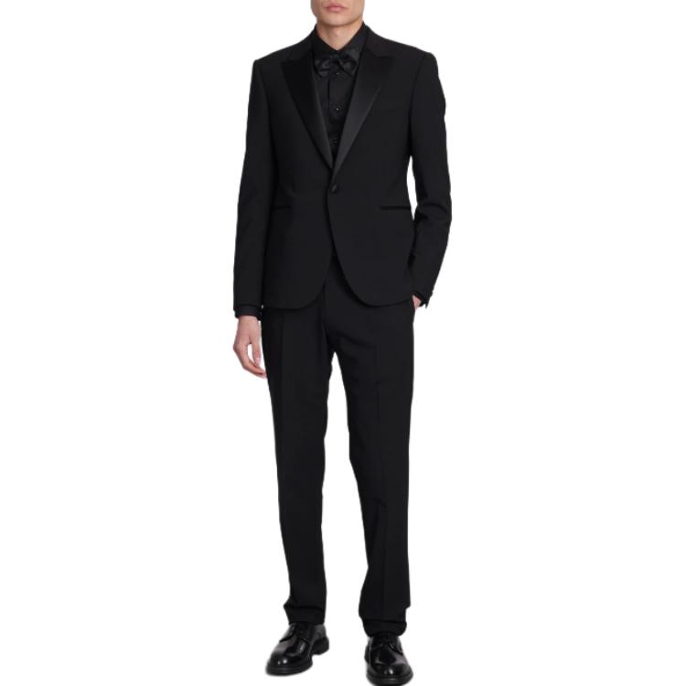 EMPORIO ARMANI  Black Slim Fit Long Sleeve Collared Shirt. 01C35T-10130-C999 圖 5