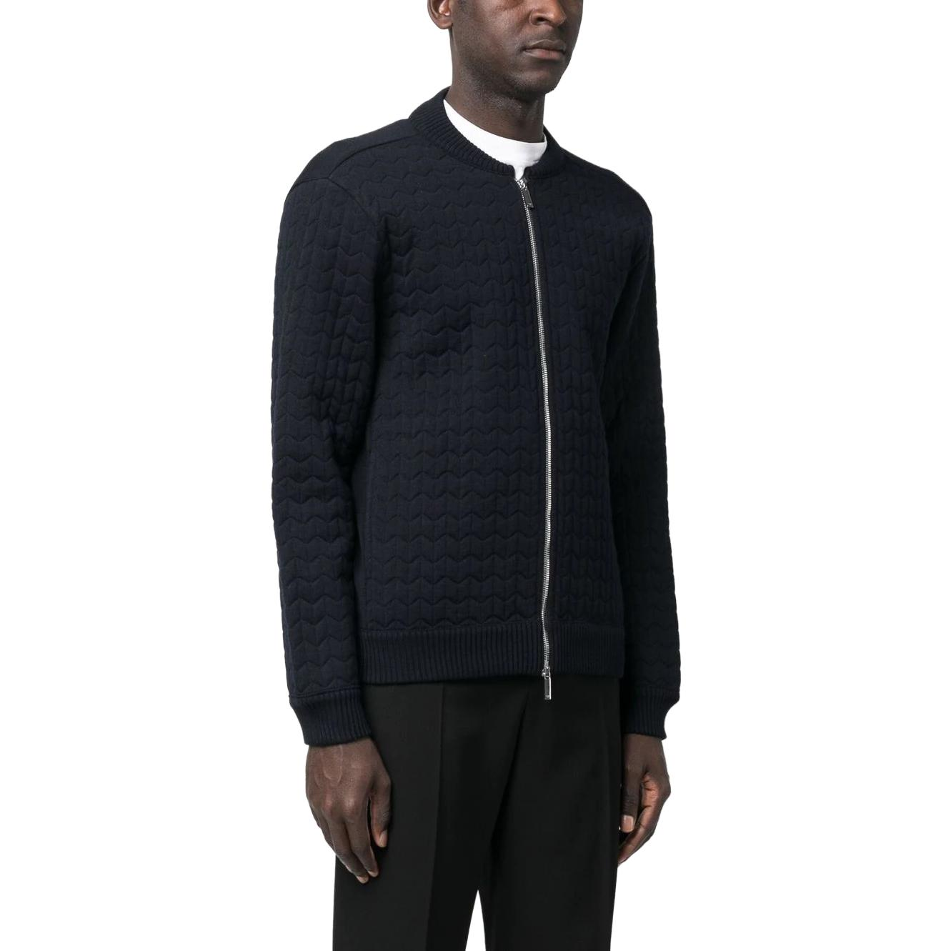 EMPORIO ARMANI  Black Solid Baseball Collar Zip Jacket SS23. 3R1BV3-1M04Z-0922 圖 5