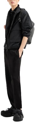 Emporio Armani Black Solid Casual Knit Pants with Side Pockets. 3D1P74-1JOQZ-10999 Lookbook Emporio Armani Black Solid Casual Knit Pants with Side Pockets. 3D1P74-1JOQZ-10999