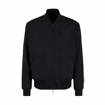 EMPORIO ARMANI Black Solid Color Long Sleeve Zip Jacket 3D1B8Q1-K2CZ1-0999