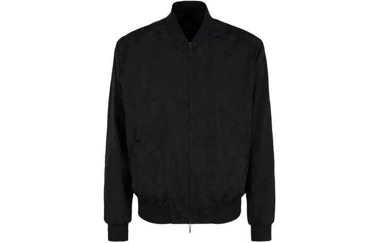 EMPORIO ARMANI  Black Solid Color Long Sleeve Zip Jacket 3D1B8Q1-K2CZ1-0999 圖 2