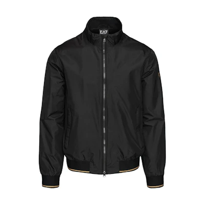 Emporio Armani Black Solid Color Short Jacket Long-Sleeve Outerwear. 3DPB07-PN27Z-0208