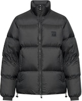 EMPORIO ARMANI Black Solid Logo Patch Zip-Up Down Jacket. 6D1BF6-1NQTZ-0999 EMPORIO ARMANI Black Solid Logo Patch Zip-Up Down Jacket. 6D1BF6-1NQTZ-0999