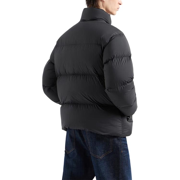 Details for EMPORIO ARMANI Chaqueta Negra Acolchada con Cremallera y Logo Patch. 6D1BF6-1NQTZ-0999