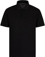 Emporio Armani Black Solid Plain Knit Short Sleeve Polo Shirt. 6R1F7Q1-J7KZ1-0999 Emporio Armani Black Solid Plain Knit Short Sleeve Polo Shirt. 6R1F7Q1-J7KZ1-0999