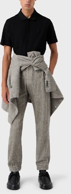 エンポリオアルマーニ ブラック 無地 ニット 半袖 ポロシャツ 6R1F7Q1-J7KZ1-0999 Lookbook エンポリオアルマーニ ブラック 無地 ニット 半袖 ポロシャツ 6R1F7Q1-J7KZ1-0999