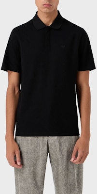 エンポリオアルマーニ ブラック 無地 ニット 半袖 ポロシャツ 6R1F7Q1-J7KZ1-0999 Shop エンポリオアルマーニ ブラック 無地 ニット 半袖 ポロシャツ 6R1F7Q1-J7KZ1-0999