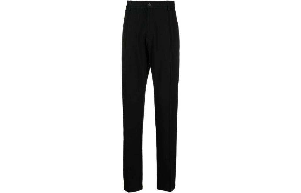 Emporio Armani  Black Solid Pleated Straight-Cut Casual Pants H41P59-E105-9999 圖 2