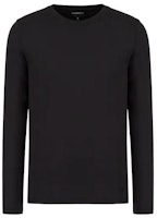 Emporio Armani Black Solid Pullover Crewneck Sweater FW22 8N1T821-J2VZ1-0999 Emporio Armani Black Solid Pullover Crewneck Sweater FW22 8N1T821-J2VZ1-0999