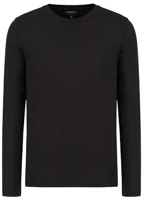 Emporio Armani Black Solid Pullover Crewneck Sweater FW22 8N1T821-J2VZ1-0999 Order Emporio Armani Black Solid Pullover Crewneck Sweater FW22 8N1T821-J2VZ1-0999