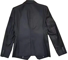 Lookbook EMPORIO ARMANI Blazer Negro Casual de Lana Sólida con Botonadura Simple. 01G180-01047-999