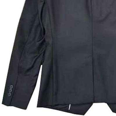 EMPORIO ARMANI 黑色純羊毛單排扣休閒西裝外套 01G180-01047-999 Cheap EMPORIO ARMANI 黑色純羊毛單排扣休閒西裝外套 01G180-01047-999