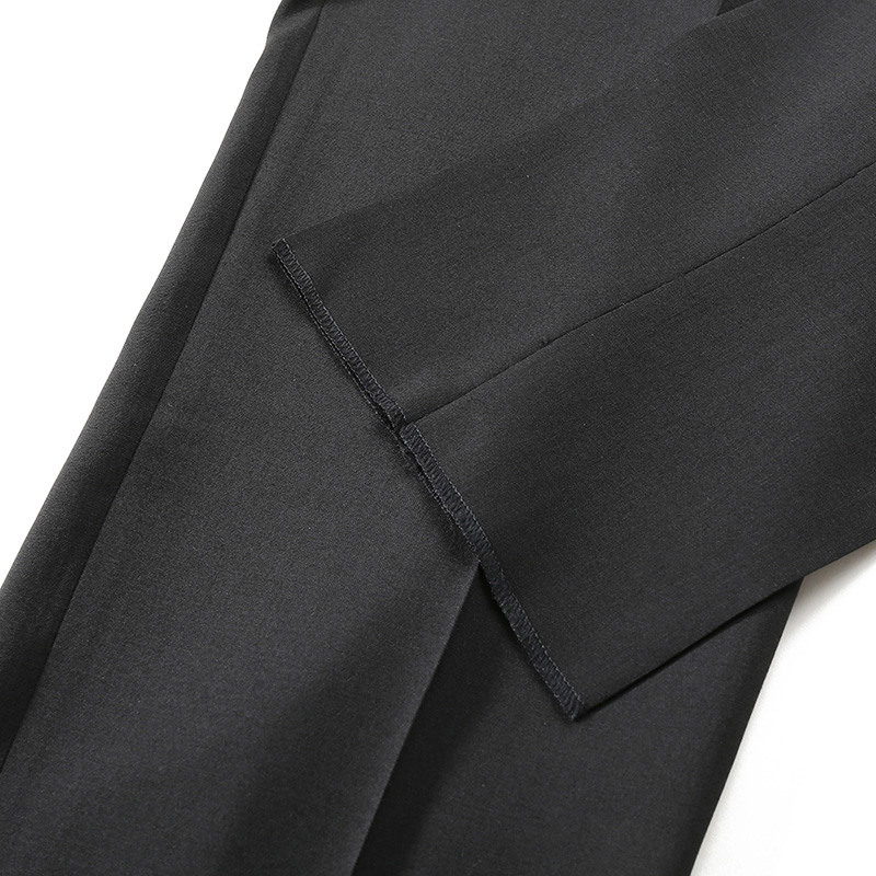 Cheap EMPORIO ARMANI Seluar Kasual Hitam Zip-Pleated SS24. H41P0M-01504-999