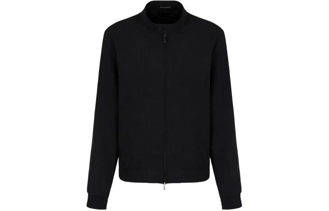 EMPORIO ARMANI  Black Solid Zip-Up Jacket H41R28-E1033-999 圖 2