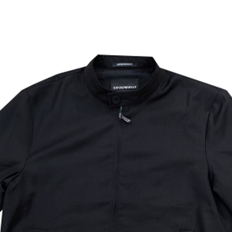 EMPORIO ARMANI  Black Solid Zip-Up Jacket H41R28-E1033-999 圖 8