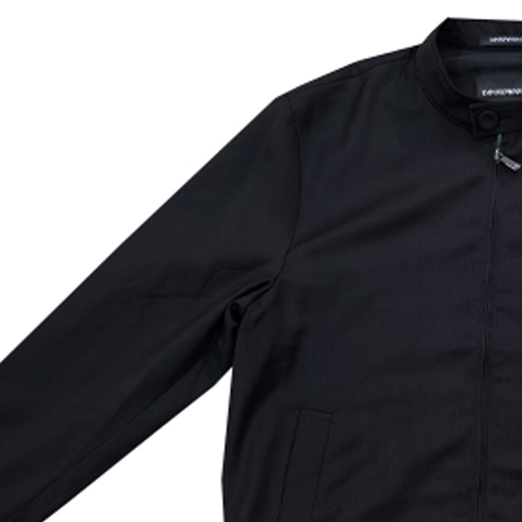 EMPORIO ARMANI  Black Solid Zip-Up Jacket H41R28-E1033-999 圖 9