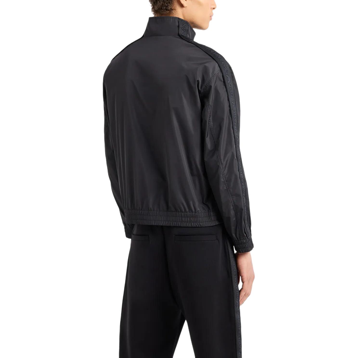 Emporio Armani  Black Solid Zip-Up Jacket Long Sleeve Casual Outerwear 3D1BH0-1NMPZ-10999 圖 5