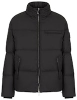 EMPORIO ARMANI Black Solid Zip-Up Puffer Jacket with Pockets. 6KSB6AS-N93Z1-UC99 EMPORIO ARMANI Black Solid Zip-Up Puffer Jacket with Pockets. 6KSB6AS-N93Z1-UC99