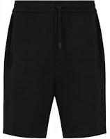 EMPORIO ARMANI Black Stretch Casual Shorts with Solid Color Design. 3D1P69-1JHSZ-0999 EMPORIO ARMANI Black Stretch Casual Shorts with Solid Color Design. 3D1P69-1JHSZ-0999
