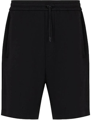 EMPORIO ARMANI Black Stretch Casual Shorts with Solid Color Design. 3D1P69-1JHSZ-0999 Order EMPORIO ARMANI Black Stretch Casual Shorts with Solid Color Design. 3D1P69-1JHSZ-0999