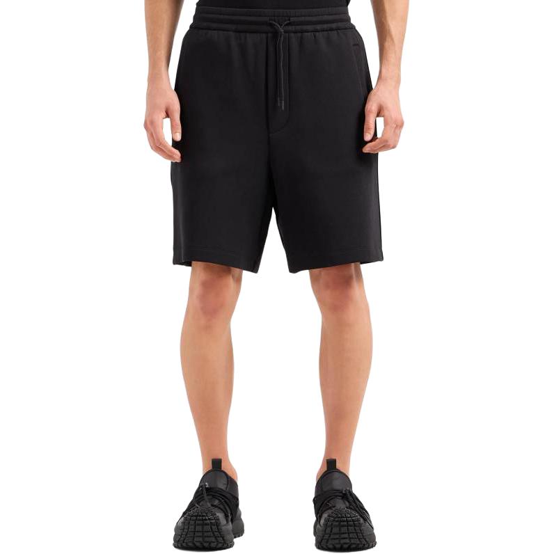 Lookbook EMPORIO ARMANI  Black Stretch Casual Shorts with Solid Color Design. 3D1P69-1JHSZ-0999