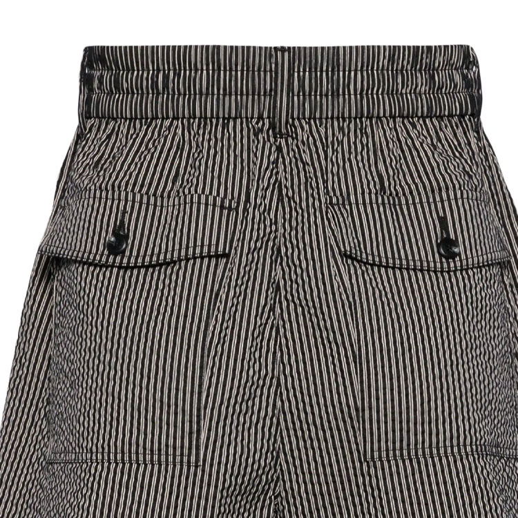 Details for 엠포리오 아르마니 블랙 스트라이프 드로스트링 캐주얼 쇼츠. 3D1PE2-1NPIZ-F014