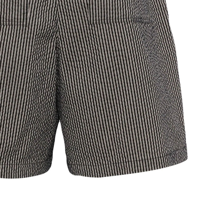 Sizing 엠포리오 아르마니 블랙 스트라이프 드로스트링 캐주얼 쇼츠. 3D1PE2-1NPIZ-F014