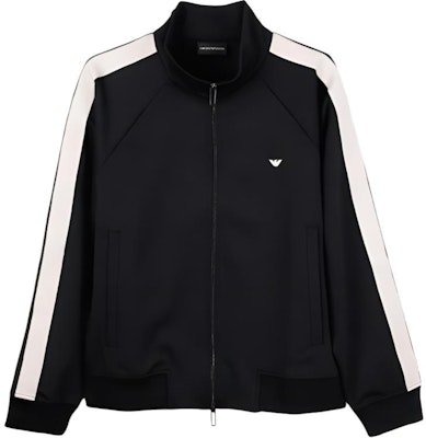 エンポリオアルマーニ ロゴ刺繍入りストライプジップセーター ブラック 6R1MF81JHQZ0999 Buy エンポリオアルマーニ ロゴ刺繍入りストライプジップセーター ブラック 6R1MF81JHQZ0999