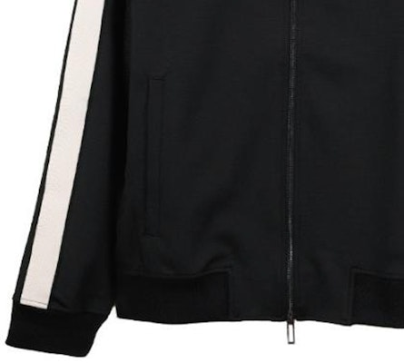 Emporio Armani Black Striped Logo Embroidered Zip Sweater 6R1MF81JHQZ0999 Cheap Emporio Armani Black Striped Logo Embroidered Zip Sweater 6R1MF81JHQZ0999