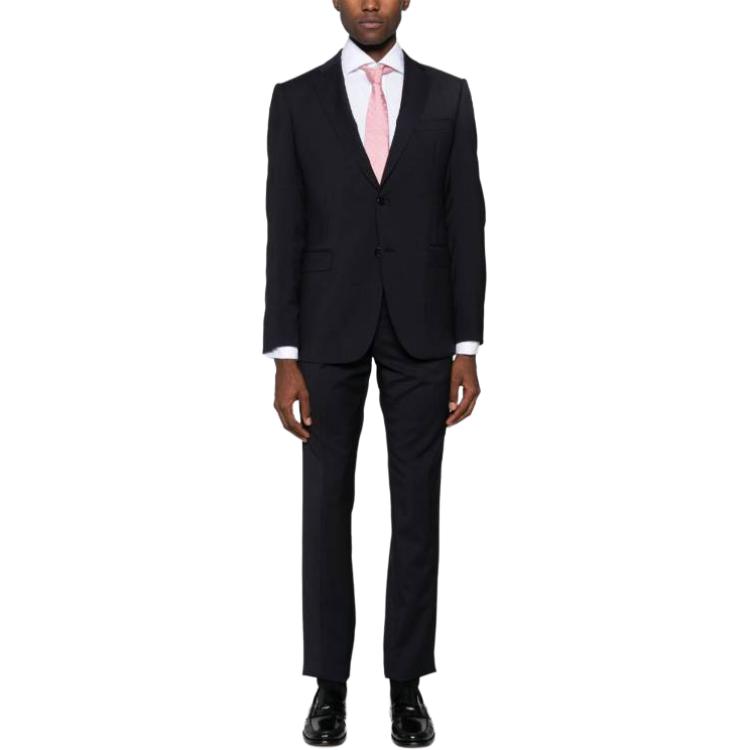 Lookbook Emporio Armani Suit Hitam - Blazer & Seluar Solid dengan Satu Butang EM000478-TE10155-UB081