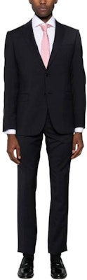 Emporio Armani Suit Hitam - Blazer & Seluar Solid dengan Satu Butang EM000478-TE10155-UB081 Lookbook Emporio Armani Suit Hitam - Blazer & Seluar Solid dengan Satu Butang EM000478-TE10155-UB081