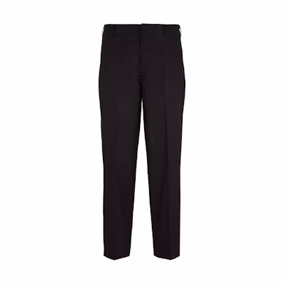 EMPORIO ARMANI Black Tapered Casual Pants with Zipper Pockets SS24. 3D1PE1-1NQTZ-0999