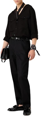 EMPORIO ARMANI 黑色拉链口袋锥形休闲裤 SS24. 3D1PE1-1NQTZ-0999 Lookbook EMPORIO ARMANI 黑色拉链口袋锥形休闲裤 SS24. 3D1PE1-1NQTZ-0999