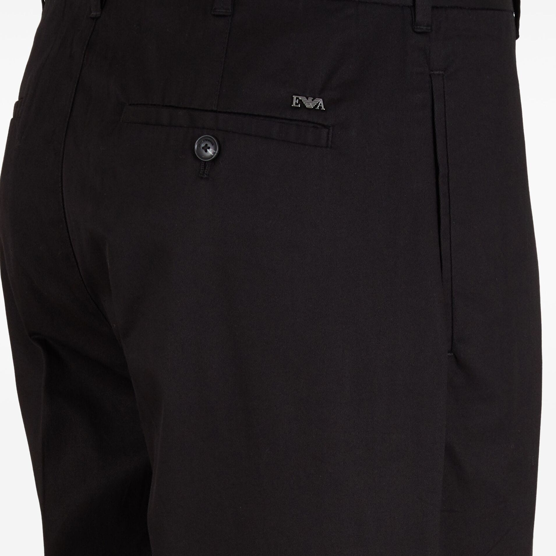 Sizing EMPORIO ARMANI 黑色拉链口袋锥形休闲裤 SS24. 3D1PE1-1NQTZ-0999