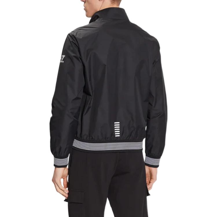 Emporio Armani  Black Zip-Up Jacket with Letter Logo Print. 3RPB11-PN27Z-1200 圖 4