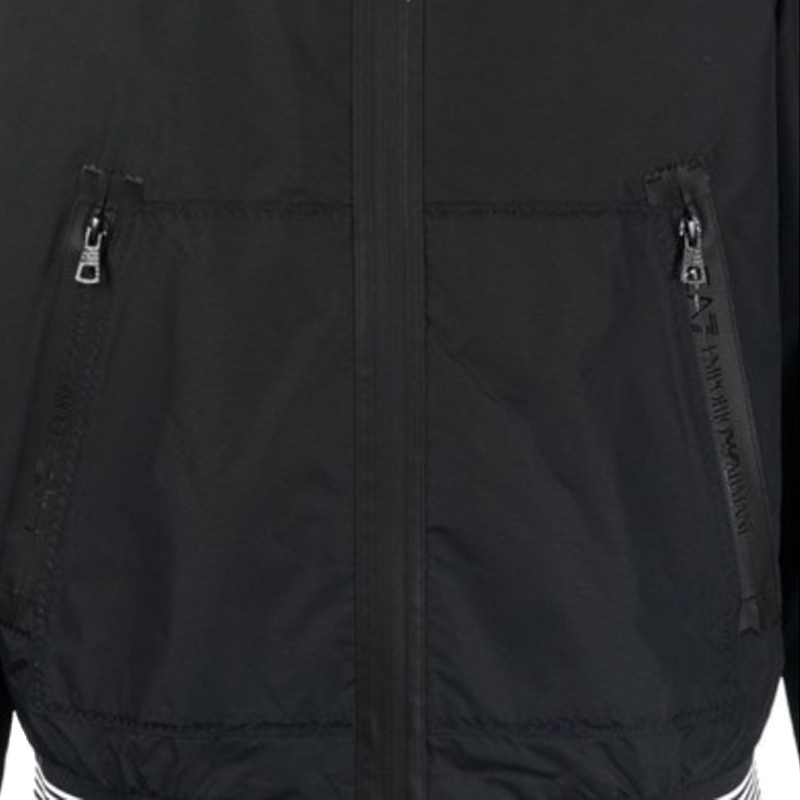 Emporio Armani  Black Zip-Up Jacket with Letter Logo Print. 3RPB11-PN27Z-1200 圖 6