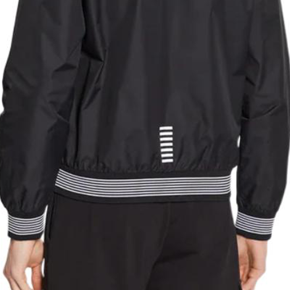 Emporio Armani  Black Zip-Up Jacket with Letter Logo Print. 3RPB11-PN27Z-1200 圖 8